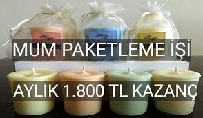 Evde Mum Paketleme işi